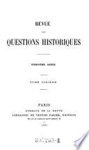 Revue des questions historiques
