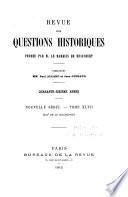 Revue des questions historiques