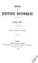 Revue des questions historiques