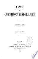 Revue des questions historiques