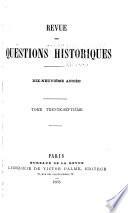 Revue des questions historiques