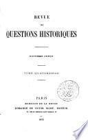 Revue des questions historiques