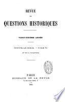 Revue des questions historiques