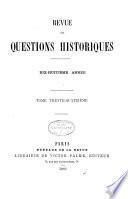 Revue des questions historiques