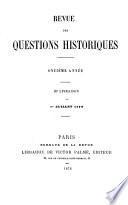 Revue des questions historiques