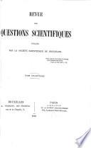 Revue des questions scientifiques
