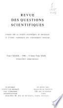 Revue des questions scientifiques