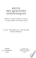 Revue des questions scientifiques