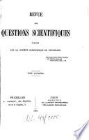 Revue des questions scientifiques