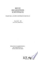 Revue des questions scientifiques