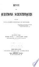 Revue des questions scientifiques