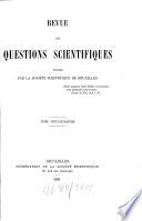 Revue des questions scientifiques