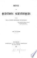 Revue des questions scientifiques