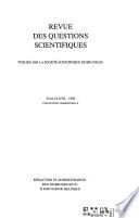 Revue des questions scientifiques