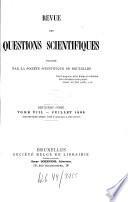 Revue des questions scientifiques