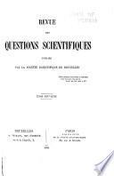 Revue des questions scientifiques