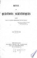 Revue des questions scientifiques