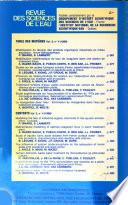 Revue des sciences de l'eau