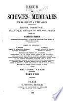 Revue des sciences médicales en France et à l'étranger