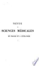 Revue des sciences médicales en France et à l'étranger