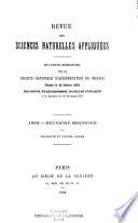 Revue des sciences naturelles appliquées