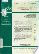Revue des sciences religieuses