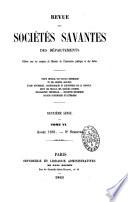 Revue des sociétés savantes de la France et de l'étranger
