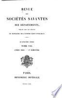 Revue des sociétés savantes de la France et de l'etranger