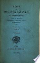 Revue des sociétés savantes de la France et de l'etranger