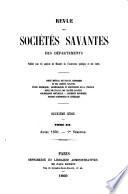 Revue des Sociétés Savantes de la France et de l'Étranger