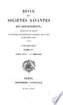 Revue des sociétés savantes des départements