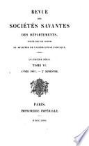 Revue des sociétés savantes des départements