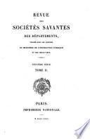 Revue des sociétés savantes des départements