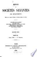 Révue des sociétés savantes des départements