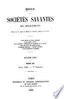 Revue des sociétés savantes des départements