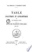 Revue des traditions populaires