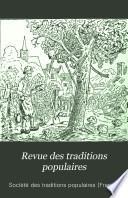 Revue des traditions populaires