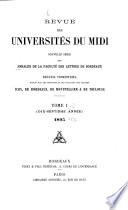 Revue des universités du Midi