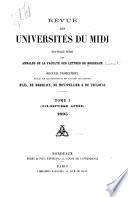 Revue des universités du Midi