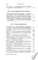 Revue du Droit Public et de la Science Politique en France et a l'Etranger