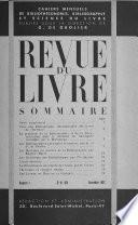 Revue du livre et des bibliothèques