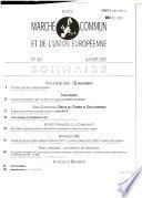Revue du Marché commun et de l'Union européenne
