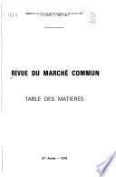 Revue du Marché commun