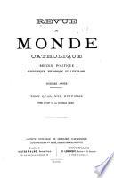 Revue du monde catholique