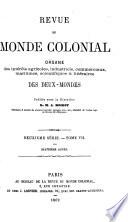 Revue du monde colonial, asiatique et américain