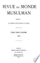 Revue du monde musulman