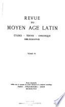 Revue du Moyen Âge latin
