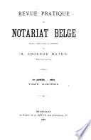 Revue du notariat belge