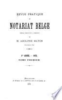Revue du notariat belge