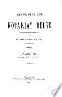 Revue du notariat belge